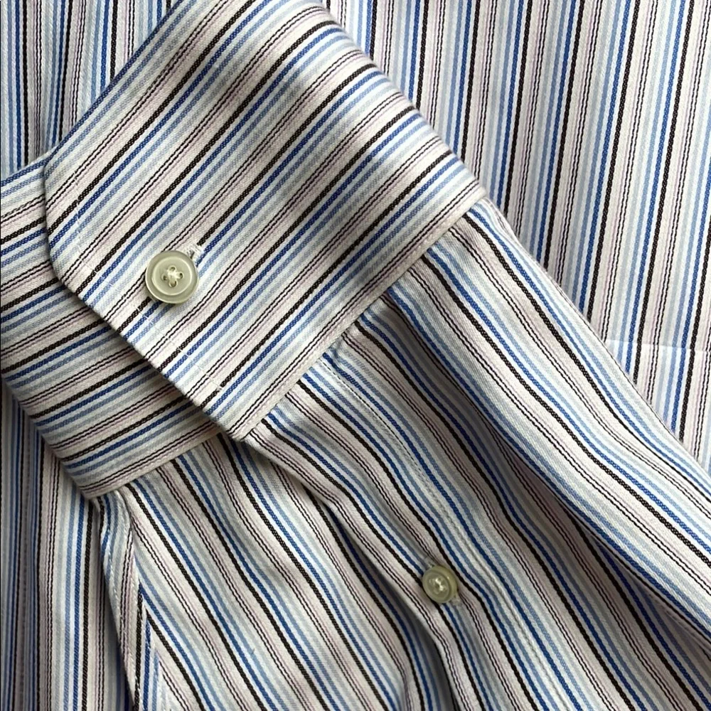 Banana Republic 100% cotton Men's Blue Striped Shirt